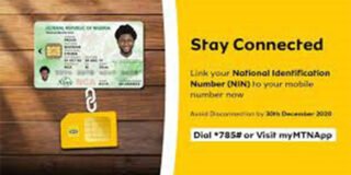 How to Link your MTN SIM With your National Identity Number (NIN)