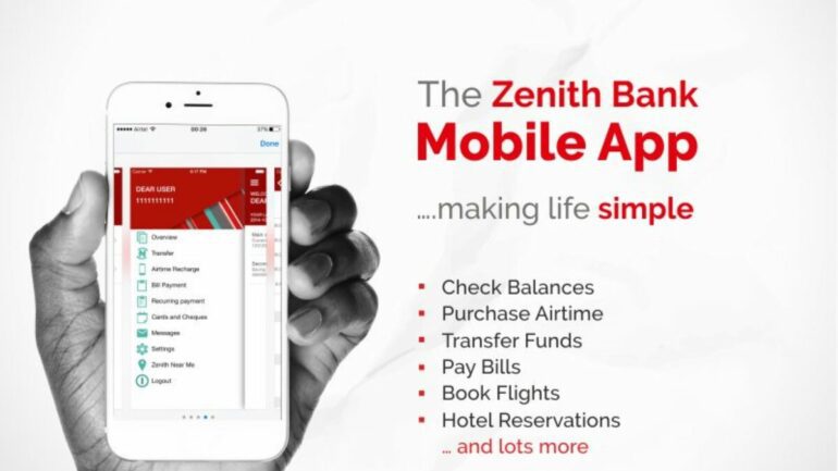 how to check my zenith bank account balance online